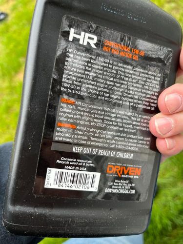 Joe gibbs 02106 hr conventional hot rod motor oil 15w-50