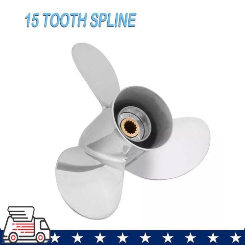13 1/4x17 stainless steel propeller for yamaha outboard t50-f115-130hp 15 spline