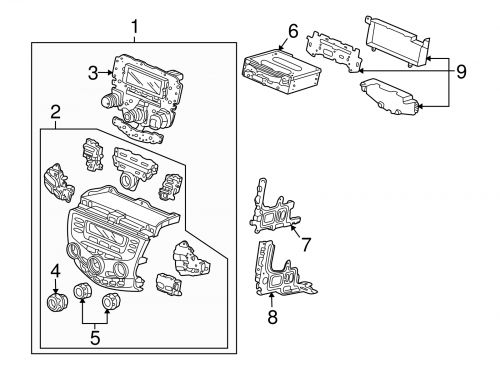 Genuine honda trim plate 39179-sdn-a03za