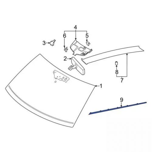 Genuine ford retaining strip lb5z-7802500-ab