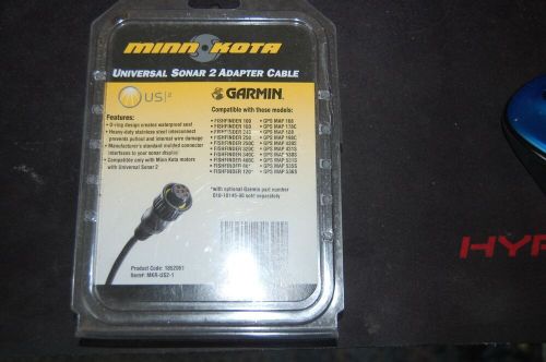 Minn kota 1852061 mkr-us2-1 universal sonar 2 adapter cable garmin