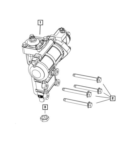 Genuine mopar power steering gear 68624744ab