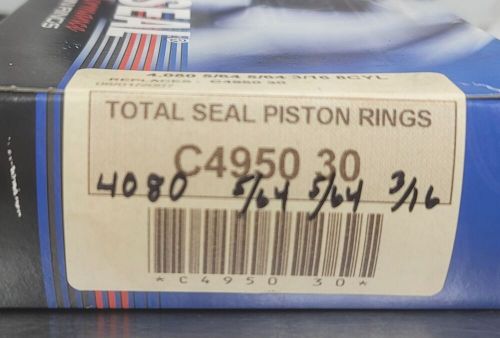 Total seal cr4950 30 street race piston rings 4.080 bore 5/64 x 5/64 x 3/16