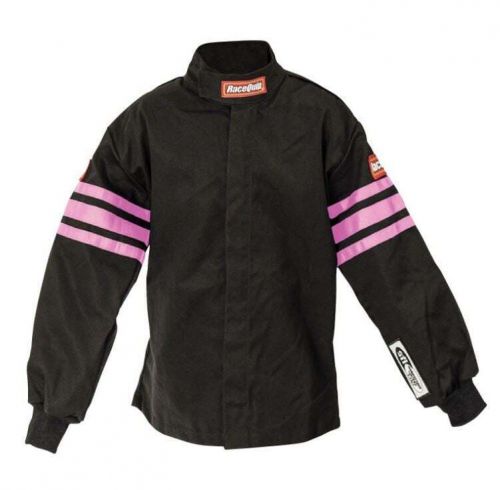 Racequip 1960893rqp pro-1 driving jacket - sfi 3.2a/1 - pink trim - youth medium