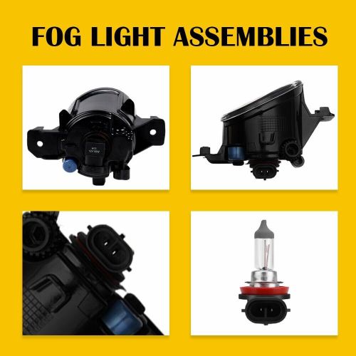 2x fog light driving lamp assembly kit for nissan altima maxima rogue sentra d