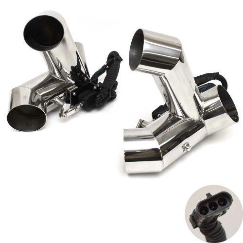 Corsa boat exhaust diverters | cobalt 4 inch stainless (set of 2)