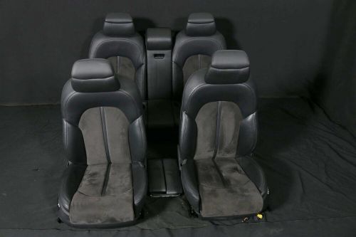 Audi a8 4h alcantara leather seats leather interior black seats-