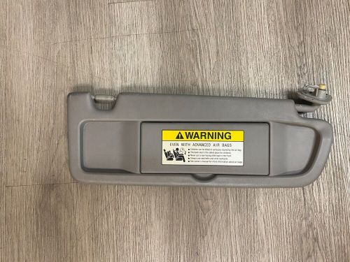 Light gray sun visor right passenger side for 2006-2011 honda civic