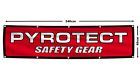 Pyrotect banner flag 2x8ft helmets racing car safety gear garage shop decoration