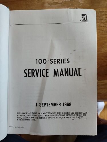 Cessna 100-series service manual (1 september 1968)