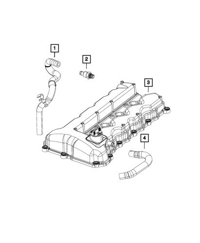 Genuine mopar pcv valve 68333854aa