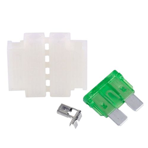 10pcs 30a fuse holder in line box medium standard blade fit for car boat truck ）