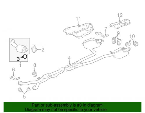 Genuine gm catalytic converter seal 25924158