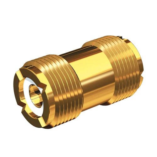 Shakespeare pl-258-g gold-plated barrel connector for pl-259 ended cables