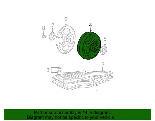 Genuine ford automatic transmission torque converter 1f1z-7902-aarm