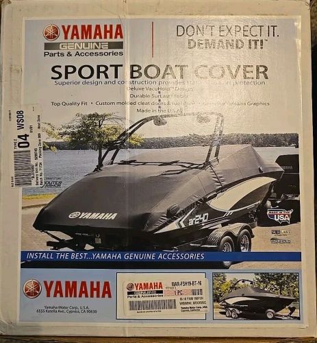 Yamaha 16-18 190 fsh deluxe cc premium mooring cover boat black mar-fsh19-bt-16