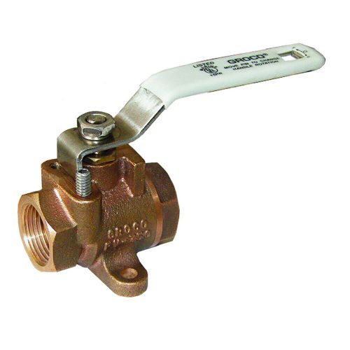 Groco fv-250 1/4&#034; npt bronze inline fuel valve