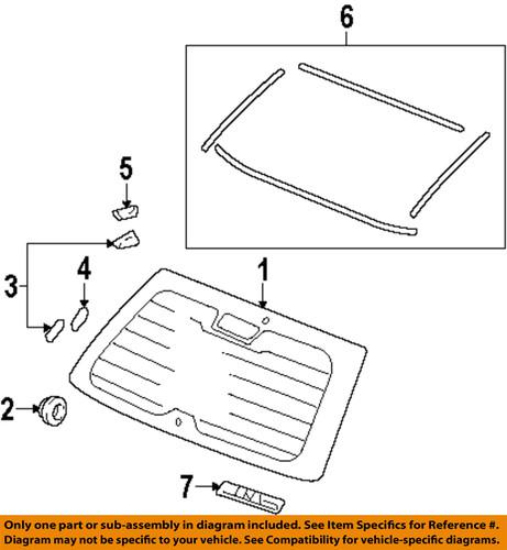 Honda oem 04733swa000 lift gate-dam