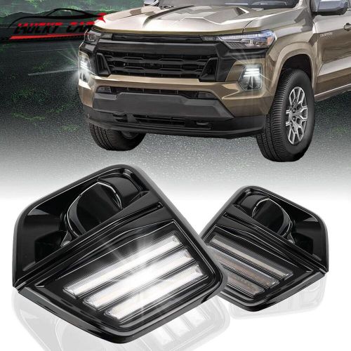 For chevrolet colorado 2023-2024 led daytime running front fog turn signal light