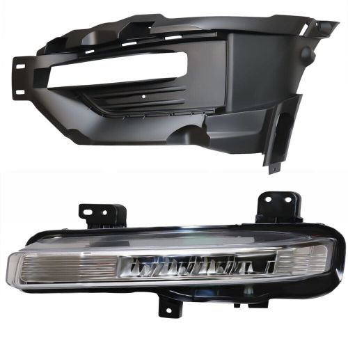 Left side fog light &amp; trim cover for ford explorer 2020-2021 replacement