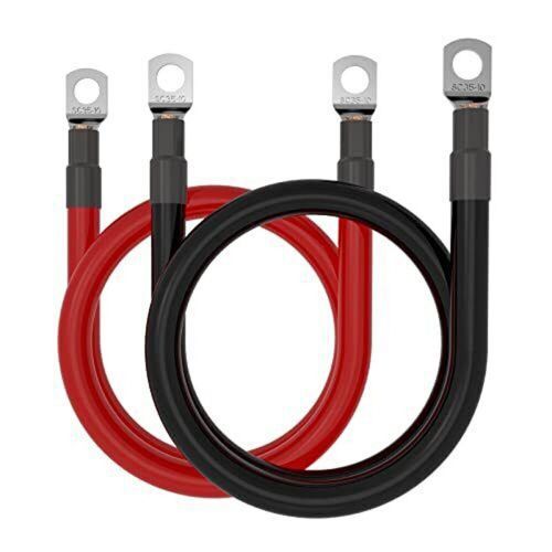 35mm² 50cm car copper battery cable 2wag 12v with m10 ring terminals for truck