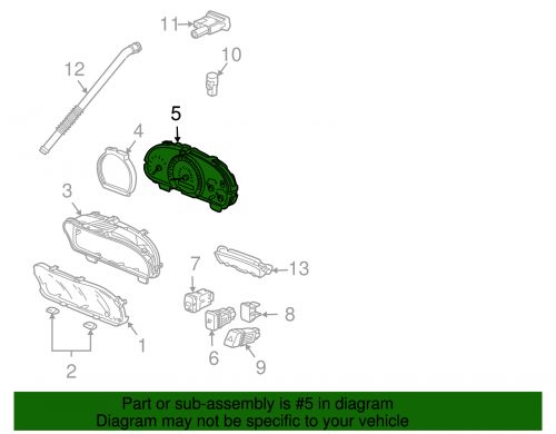 Genuine honda instrument cluster 78120-sdn-a54