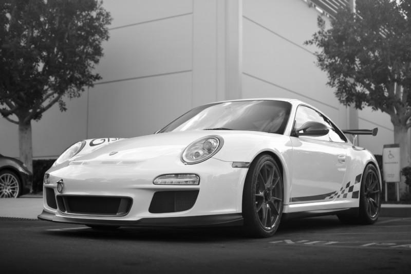 Porsche 911 997 gt3rs gt3 rs hd poster super car b&w print multiple size