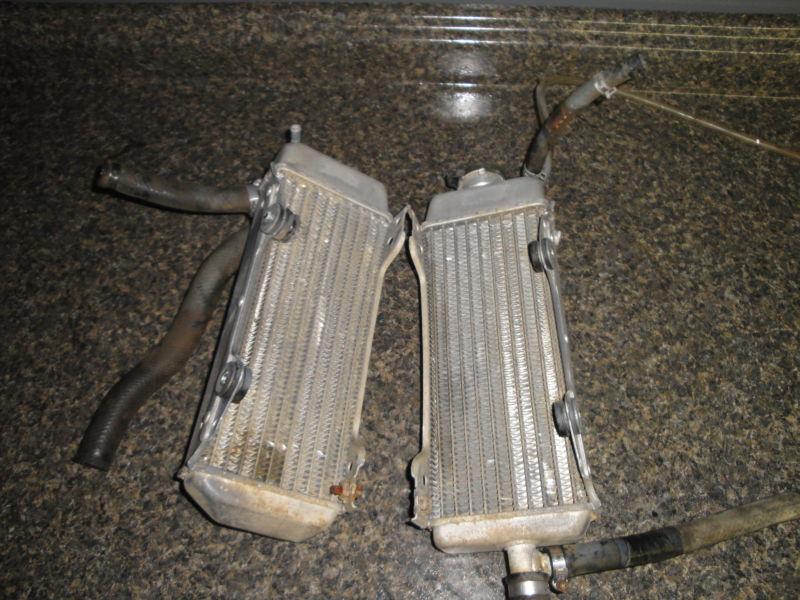 96 97 suzuki rm 125 rm125 radiators oem left right radiator rad rads