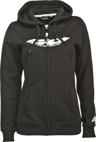 Fly racing womens corporate zip-up hoody sweatshirt black x-large