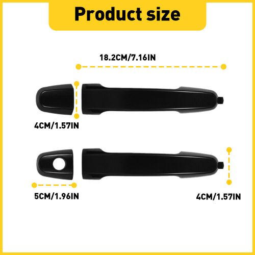 Front exterior door handle right &amp; left side for 01-13 toyota rav4 corolla camry