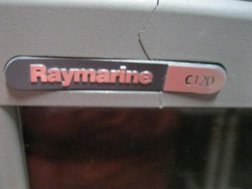 Raymarine c120 chartplotter multifunction display; lcd uv damage ( parts only )