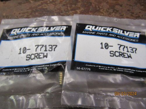 2 new oem mercury quicksilver screws 10-77137