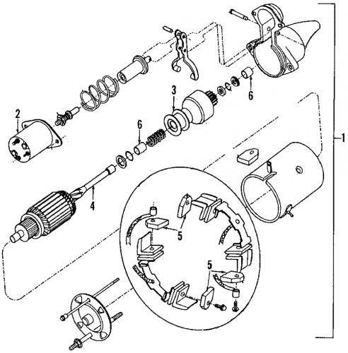 Genuine gm starter motor 10465312