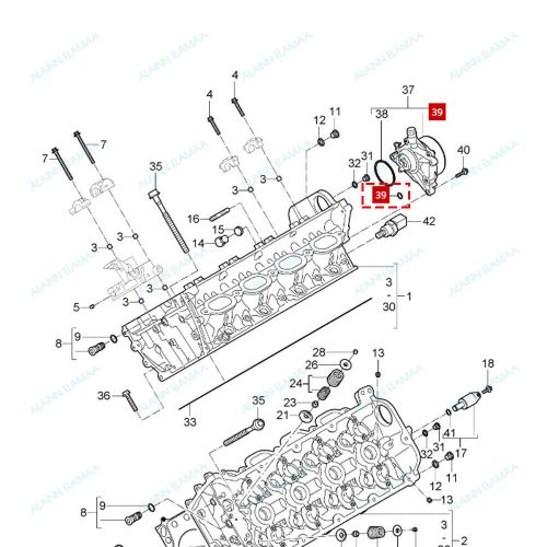 1pcs vacuum pump o-ring gasket c fit for porsche cayenne macan panamera 3.6 4.8