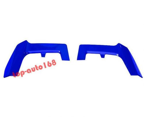 Blue roof spoiler tail lip wing bar trim 2pc for honda civic hatchback 2020-2021