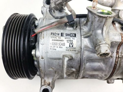 16-22 infiniti q50 hvac ac a/c air conditioning compressor pump assy oem