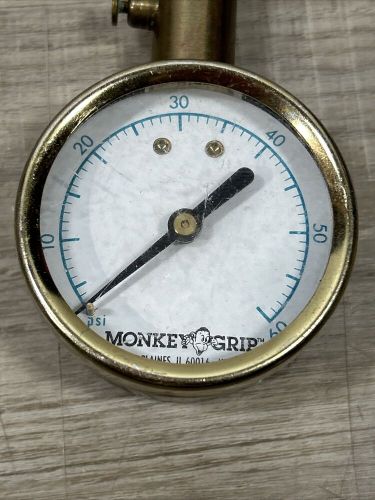 Monkey grip tire pressure gauge 0 to 60 psi