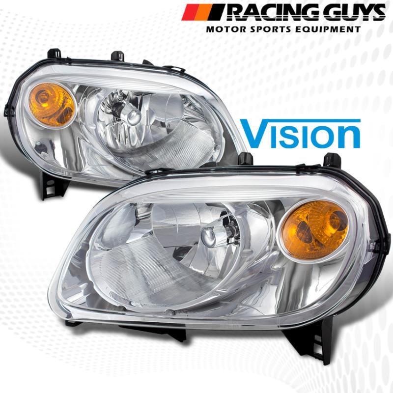 06-11 chevy hhr wagon front chrome headlights left+right side amber signal new