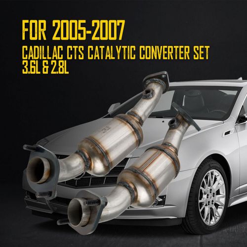 For 2005-2007 cadillac cts 2.8l&amp;3.6l epa catalytic converter set left/right side