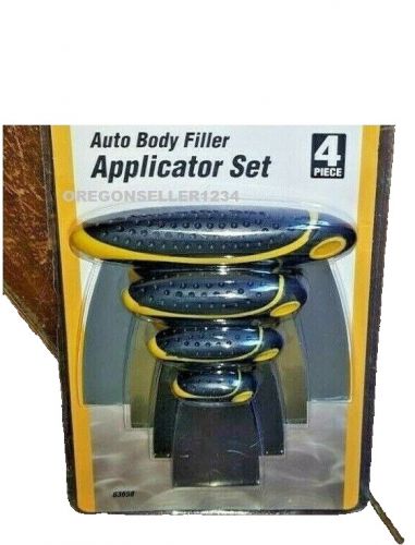 4 pc auto body filler applicator set auto paint tools car putty knife steel