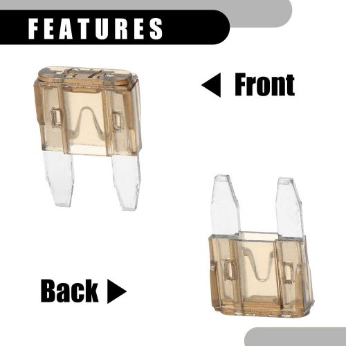 Universal piece of 50 mini 7.5amp apm/atm car blade style fuses short circuit