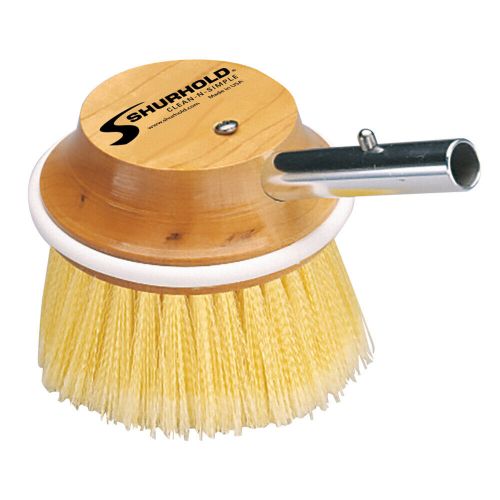 ​shurhold shur-lok 8&#034; soft brush - yellow polystyrene bristles - marine cleaning