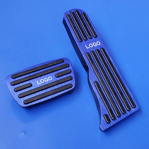 Accelerator brake pad pedal trim 2x aluminum blue for cadillac ct5 2019-2020