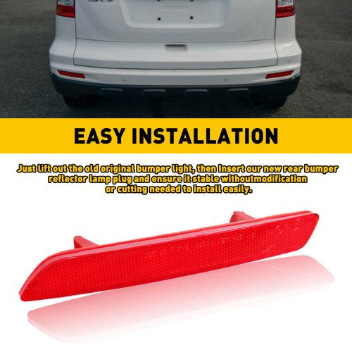 Rear bumper reflector light lamp case for 2010 2011 honda cr-v passenger rh side