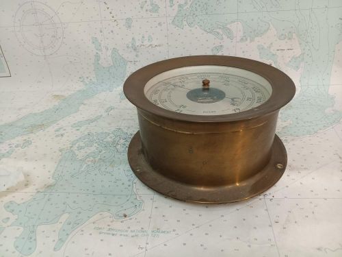 Boaters&#039; resale shop of tx 2306 0252.11 boston 7&#034; barometer with 5-3/8&#034; face