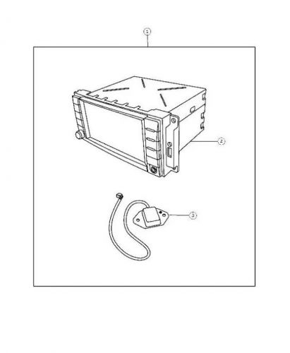 Genuine mopar global positioning antenna export 5064187aa