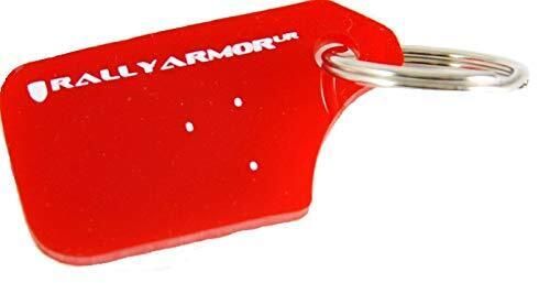 Rakeychnred    rally armor red for mini ur rally mud flap keychain