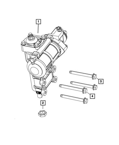 Genuine mopar power steering gear 68551684ae