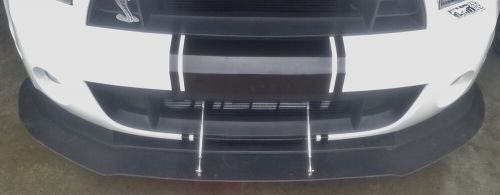 Front splitter for 2010-2014 shelby gt500 mustangs + 2 longacre support rods