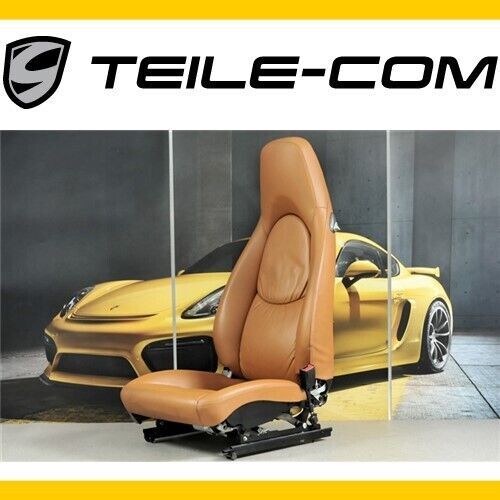 Porsche 911 997 passenger seat/el. adjustable/leather natural brown right/seat r-